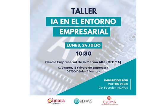 Descubre cómo la Inteligencia Artificial está transformando el entorno laboral: taller presencial en Dénia 